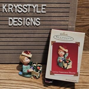 Hallmark " Little Christmas helper" ornament
